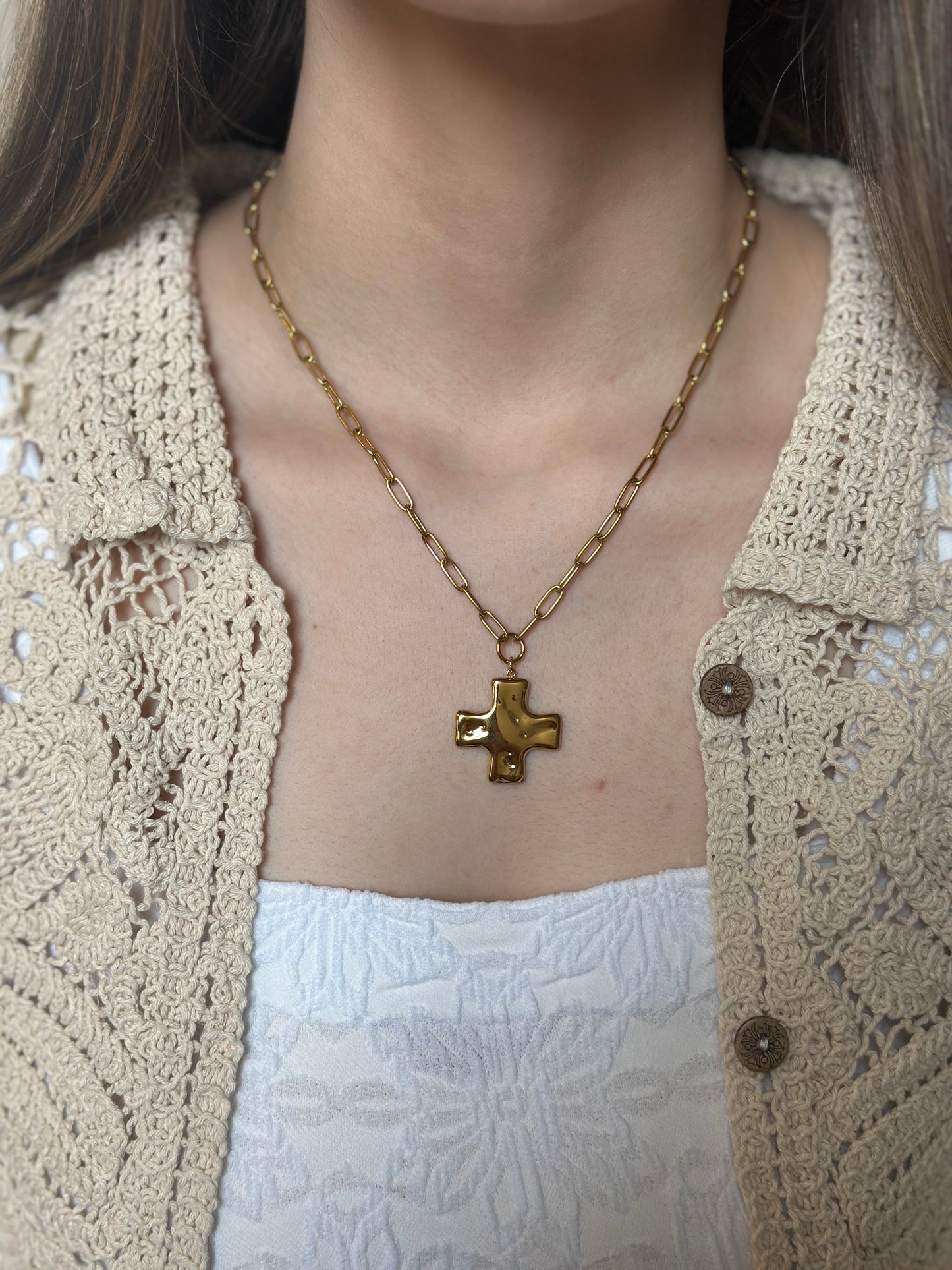 Faith & Shine Cross Necklace