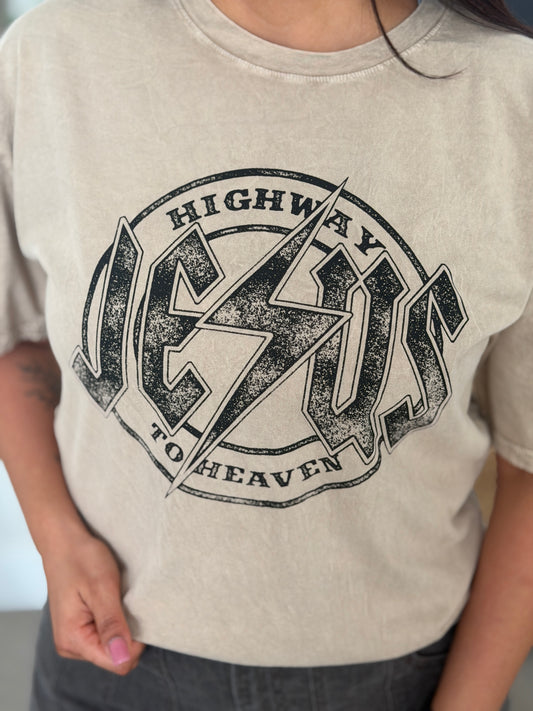 Highway Jesus to Heaven Graphic Tee