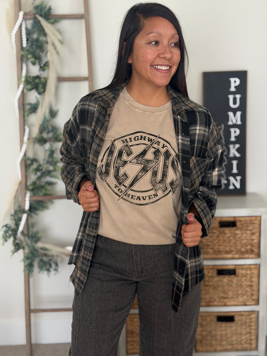Highway Jesus to Heaven Graphic Tee