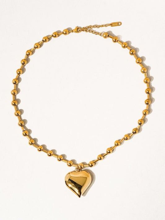 Bold Heart Statement Necklace