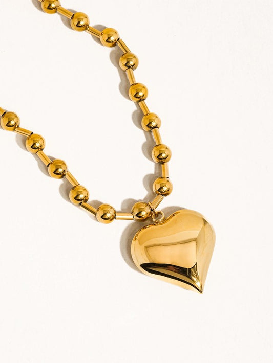 Bold Heart Statement Necklace