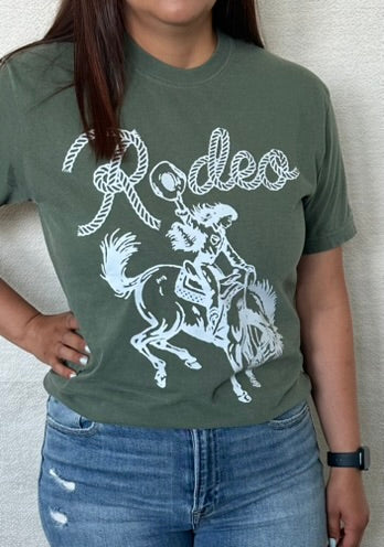 Rodeo Cowgirl Graphic Comfort Colors Tee