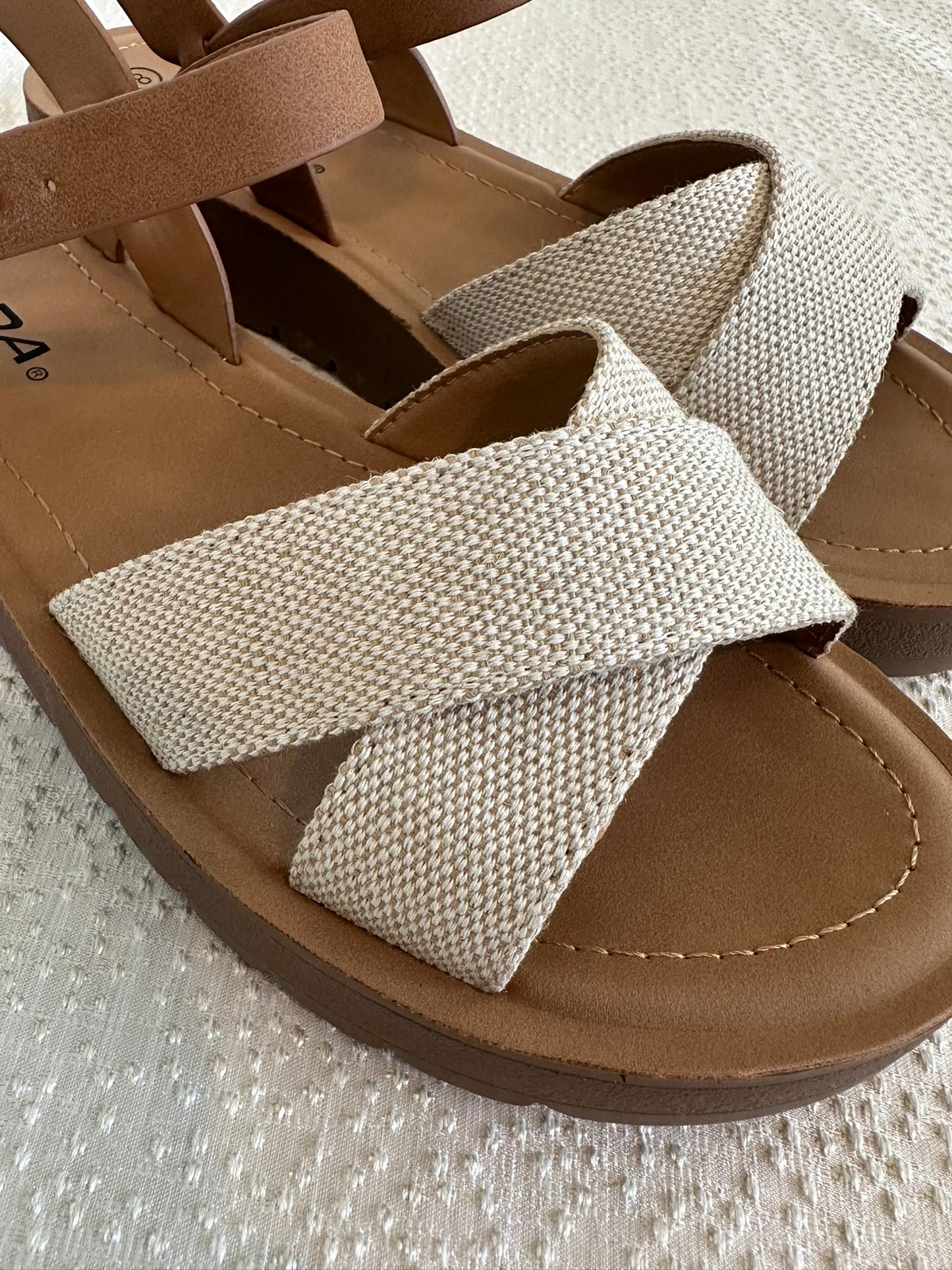 Crisscross Ankle Sandal