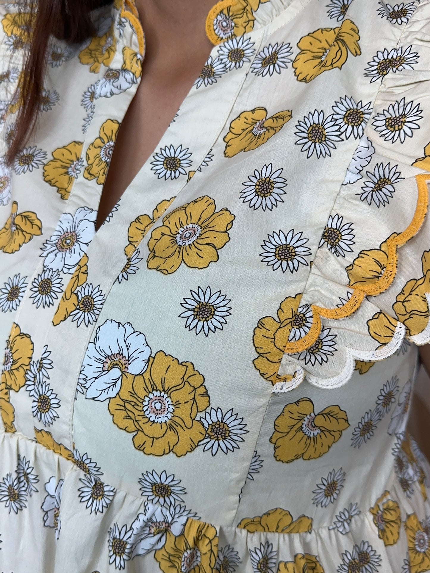 Floral Print Peplum Top