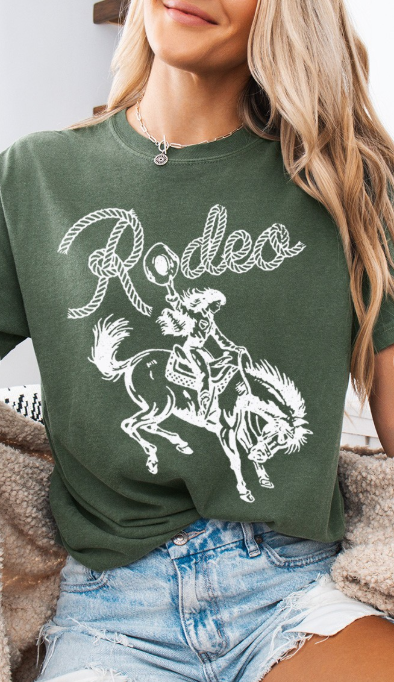 Rodeo Cowgirl Graphic Comfort Colors Tee