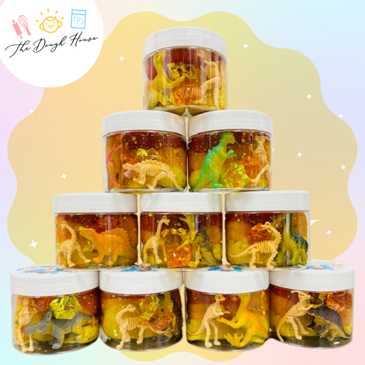 Dinosaur Magical Sensory Dough Jars
