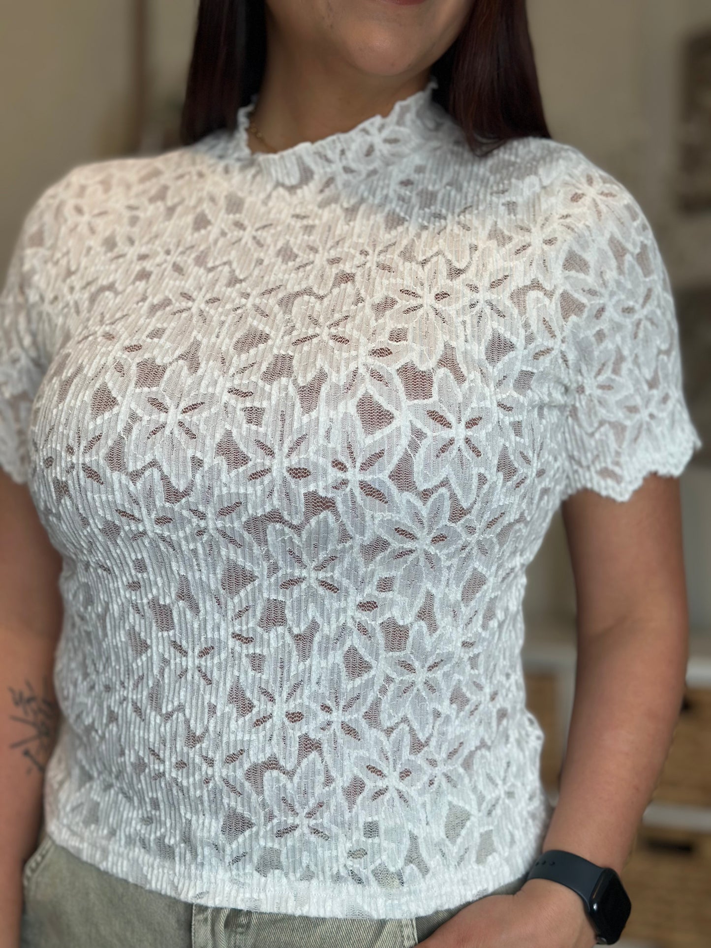 The Heirloom Lace Layering Top