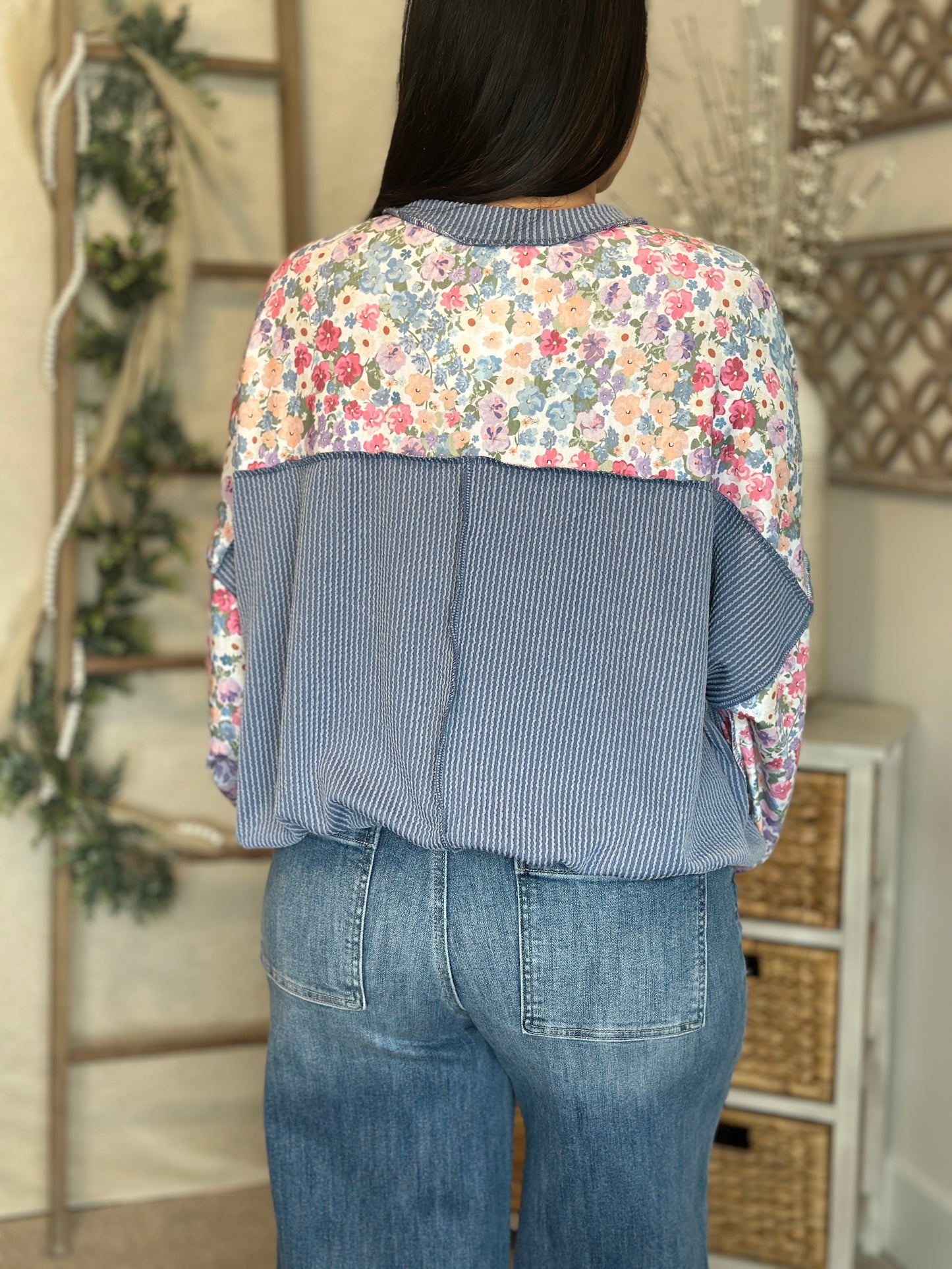 Brielle Floral Pullover 💙🌸