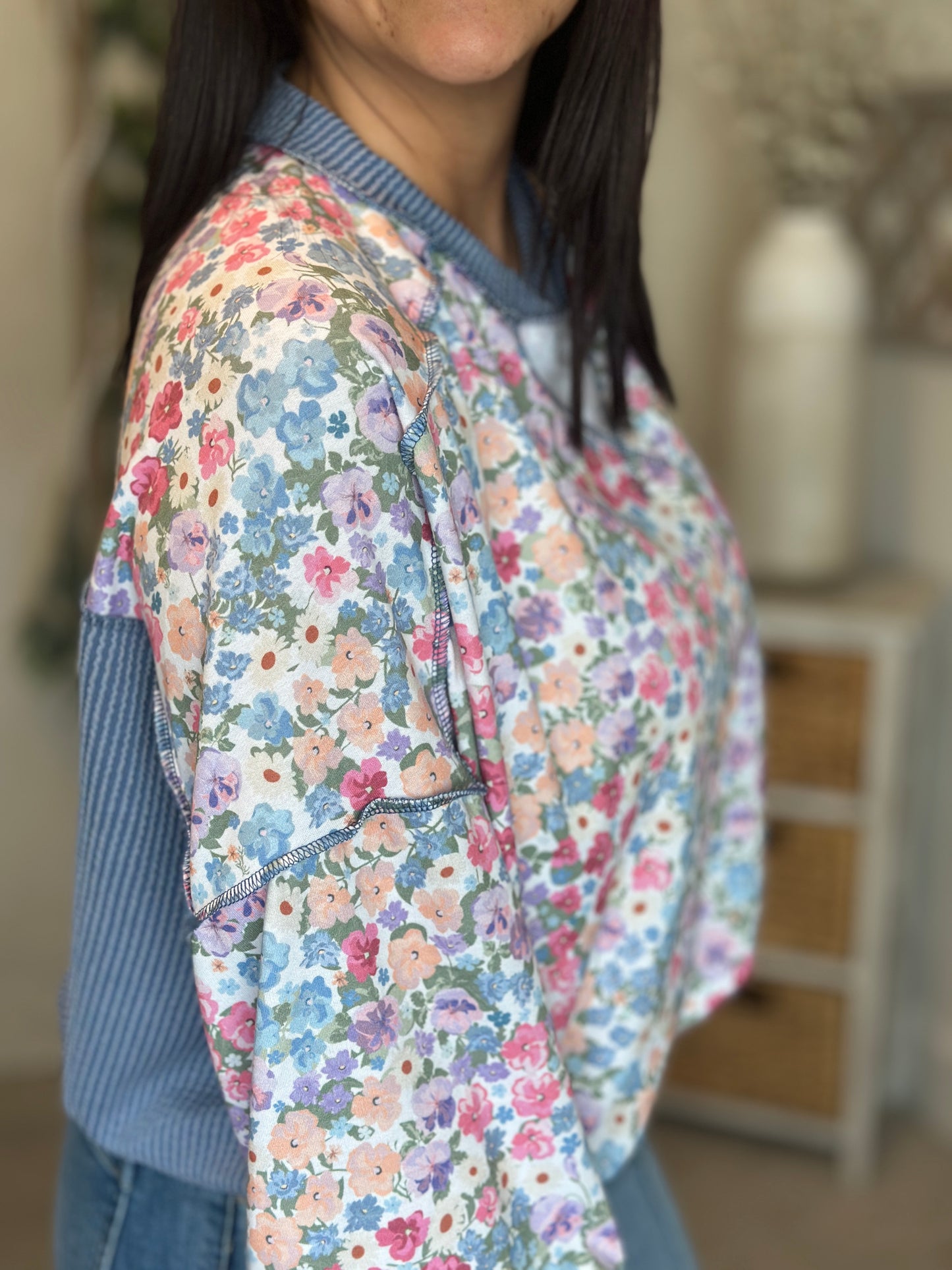 Brielle Floral Pullover 💙🌸