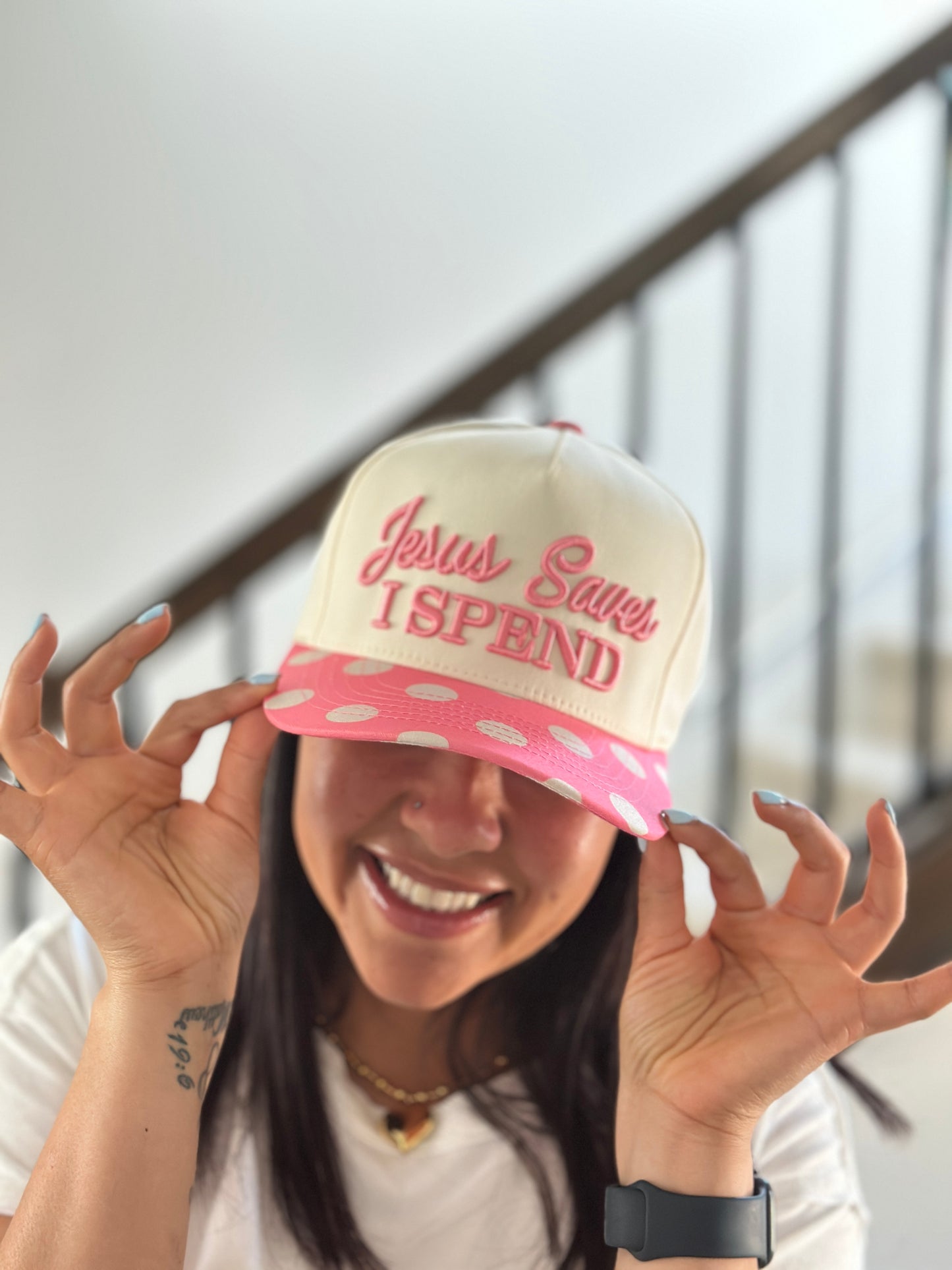 Jesus Saves I Spend Hat ✝️💗✨