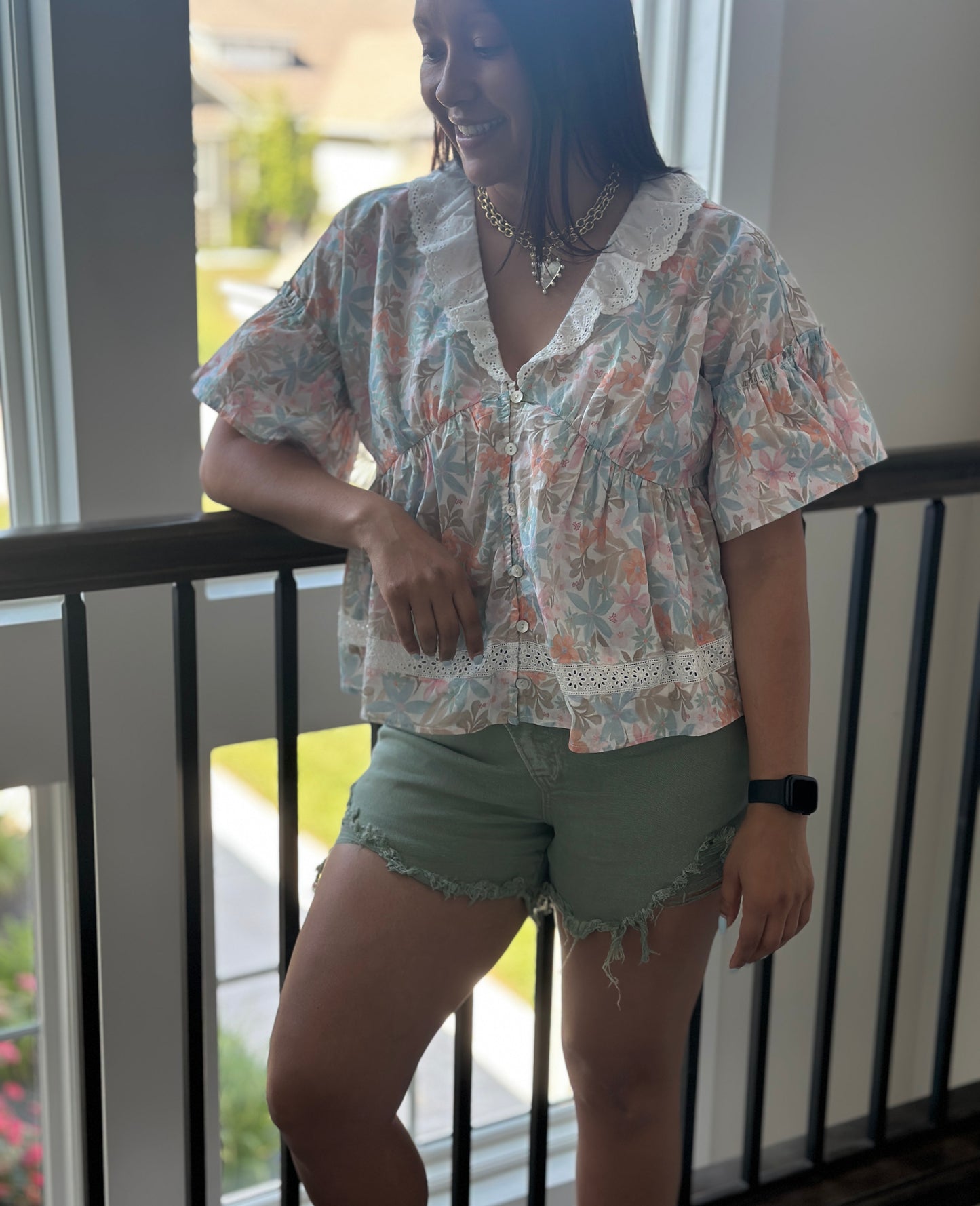 Sweet Bloom Blouse 🌸🤍