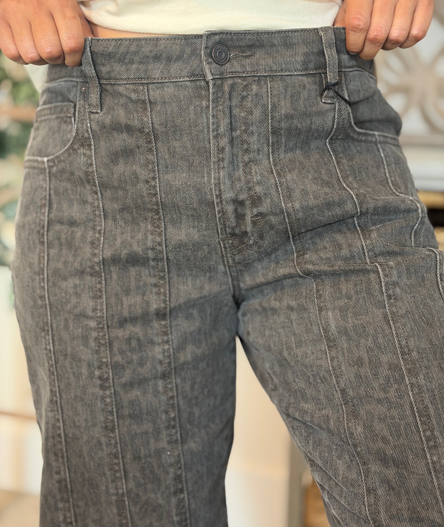 Wild Grace Cheetah Barrel Jeans