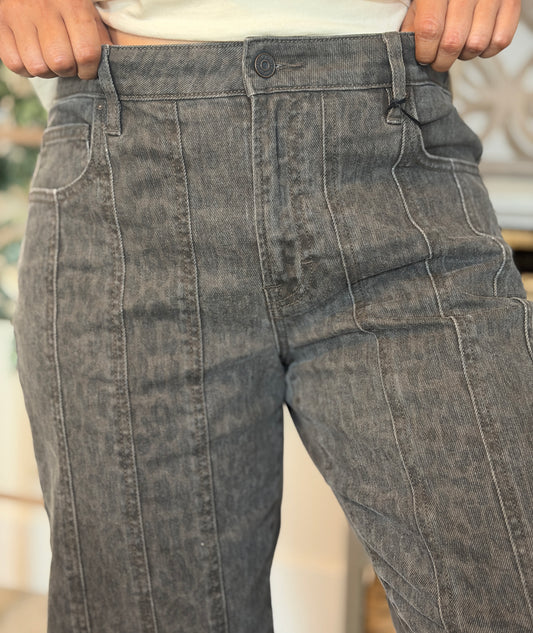 Wild Grace Cheetah Barrel Jeans