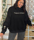 Christ Is King Embroidered Mock Neck Sweatshirt