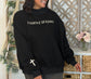 Christ Is King Embroidered Mock Neck Sweatshirt