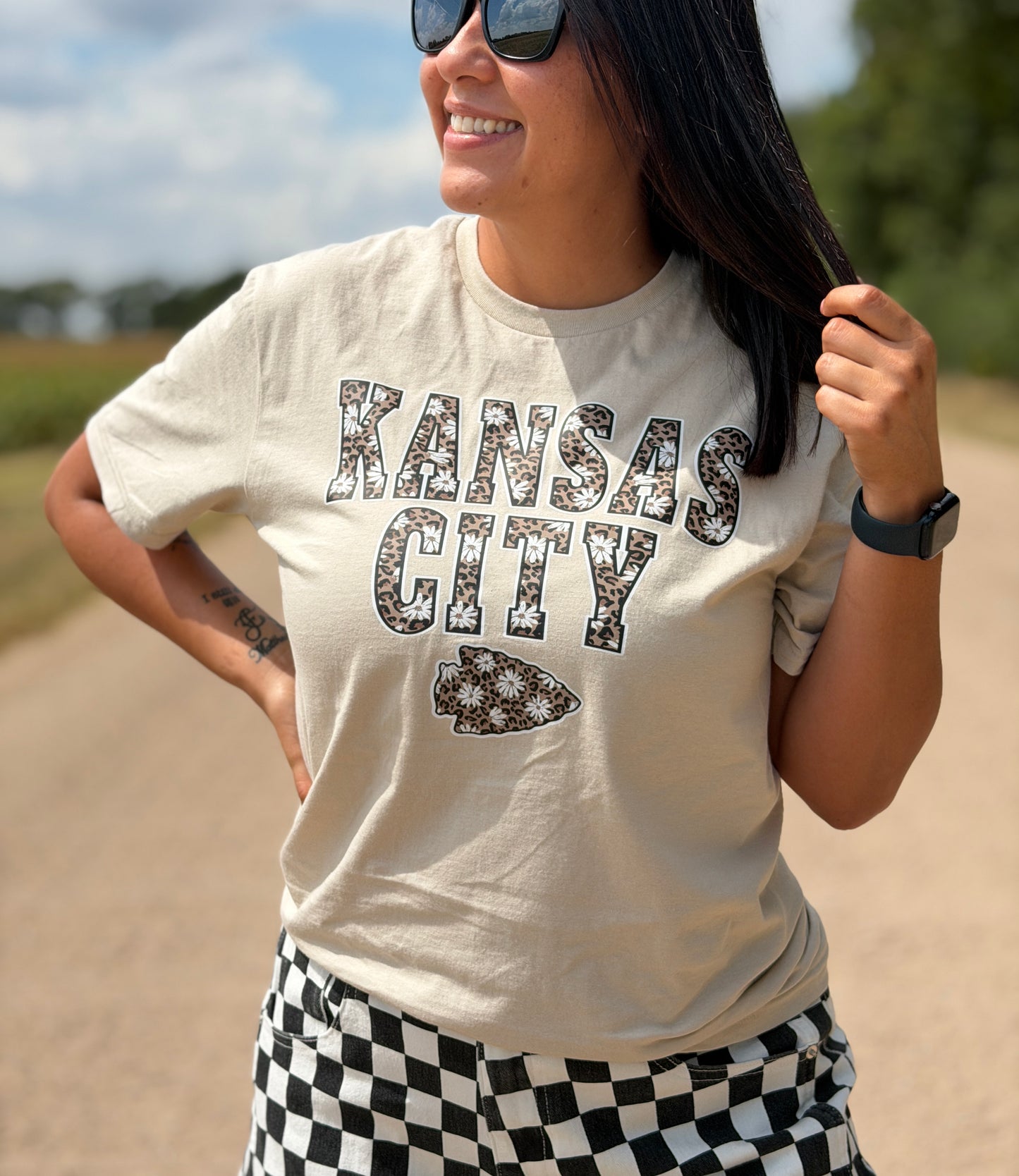 Daisy Leopard Kansas City Tee