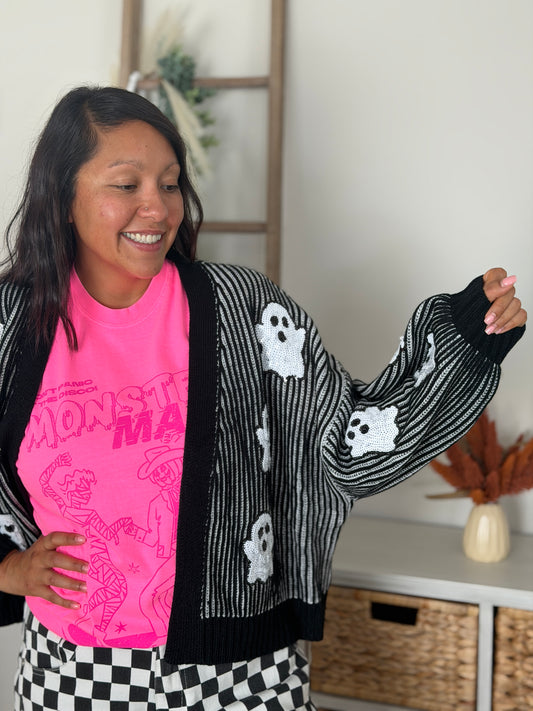 Ghosted but Cute Cardigan—RESTOCK