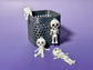 Glow Bone Skeleton Keychain