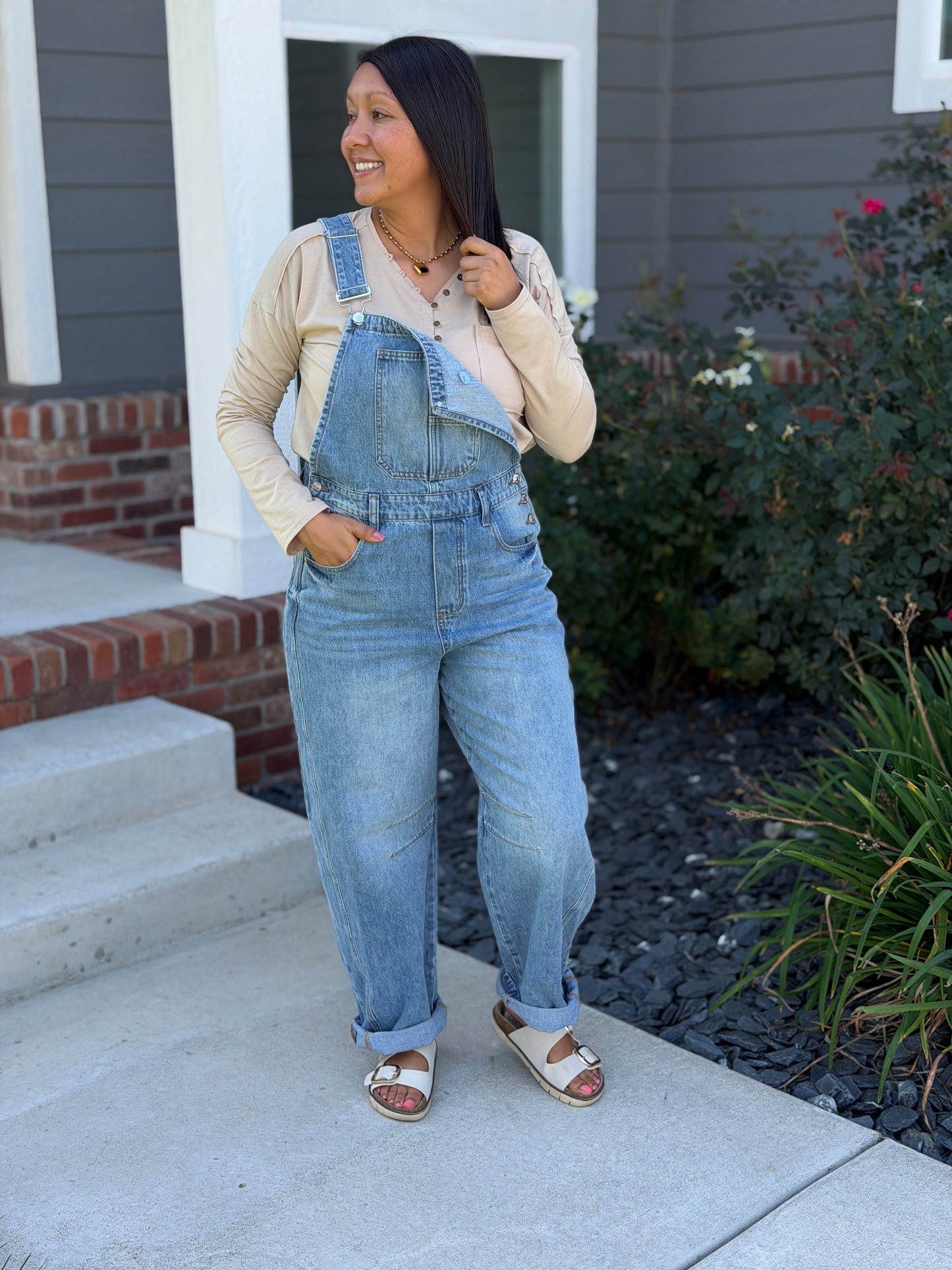 The Rowan Barrel Overalls