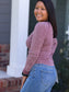 The Heritage Ribbed Henley — Maroon