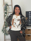 Tiger Print Graphic Tee