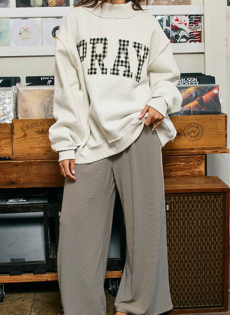 Pray Mock Neck Sweatshirt