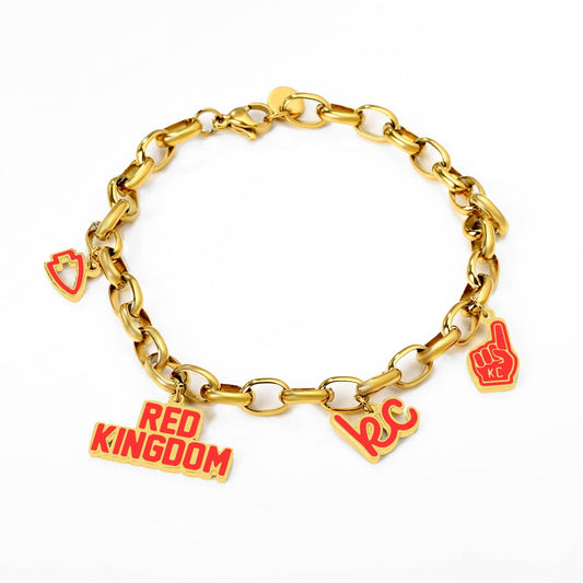 Red Kingdom KC Charm Bracelet