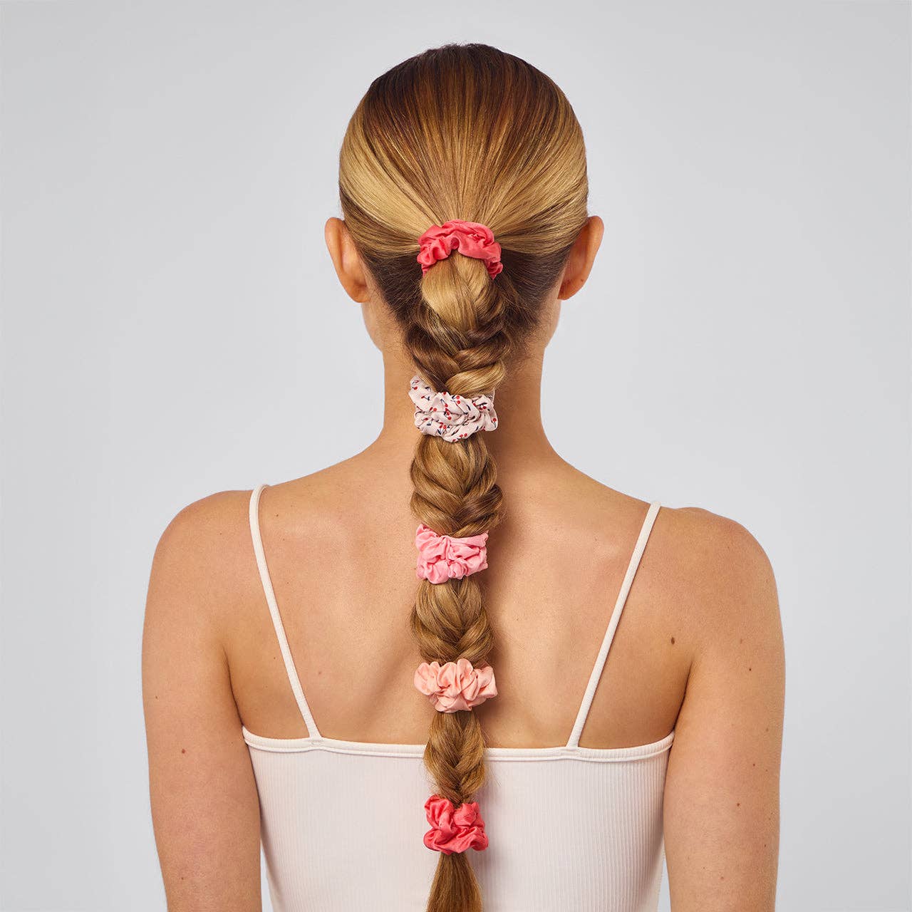 Sweet Cherry Satin Scrunchie Set 🍒