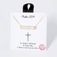 Mother of Pearl Bar Necklace - Gold & Silver