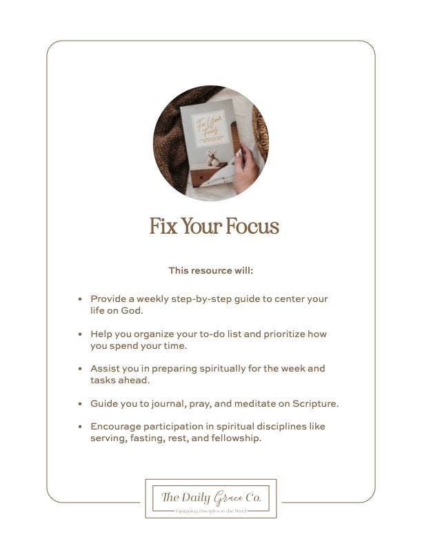 Fix Your Focus | 52-Week Guide