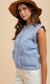 Sweet Scallop Love Denim Vest