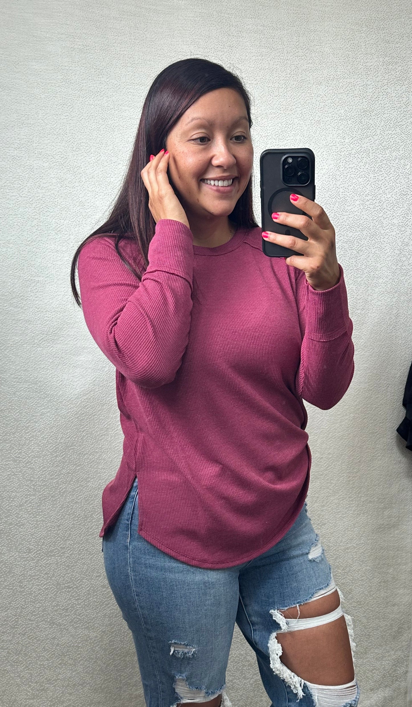 Cabernet Crush Long Sleeve Top