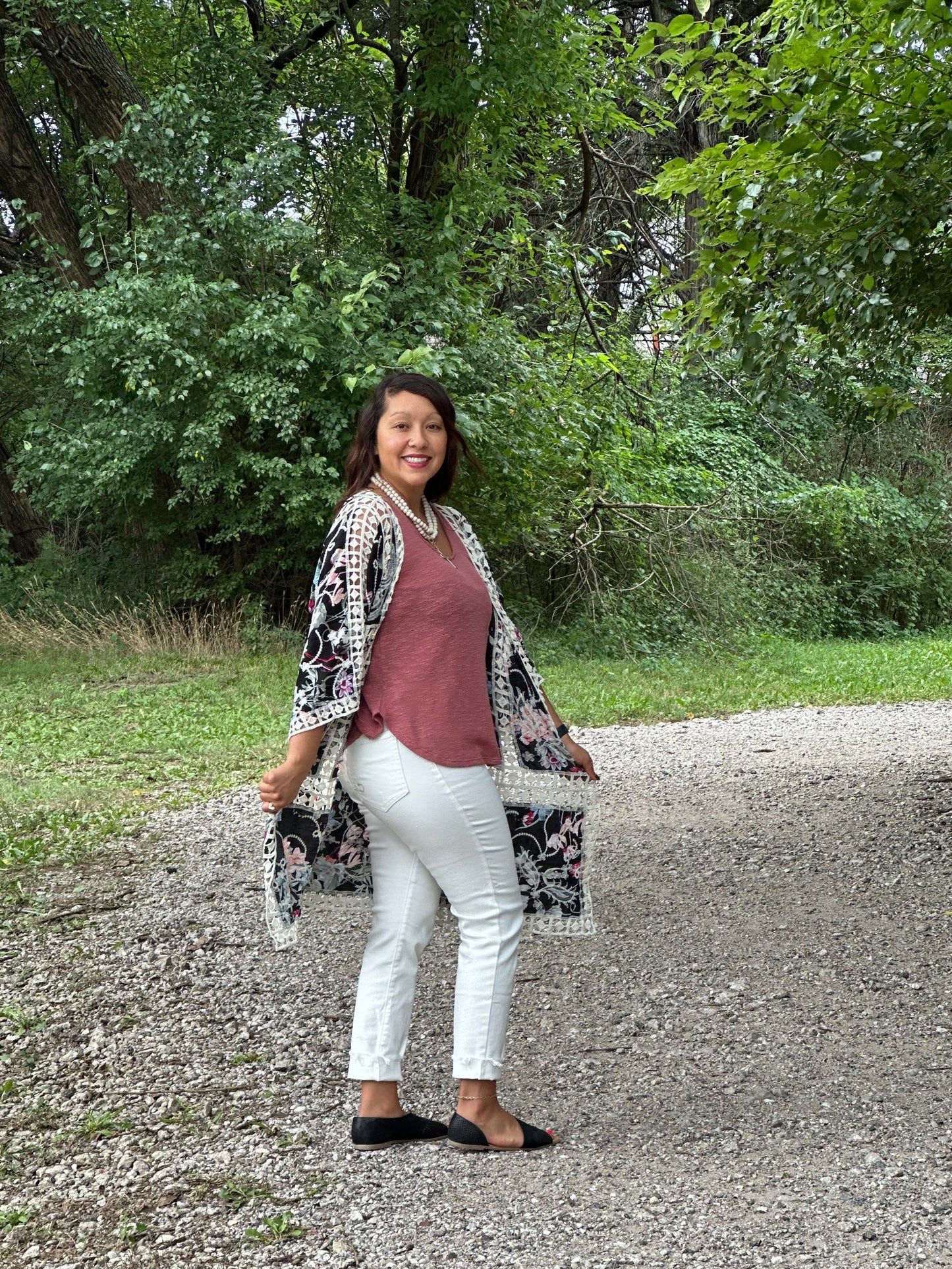 Timeless Romance Kimono - Black