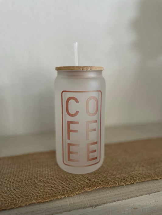 Frosted Glass Can (16oz)