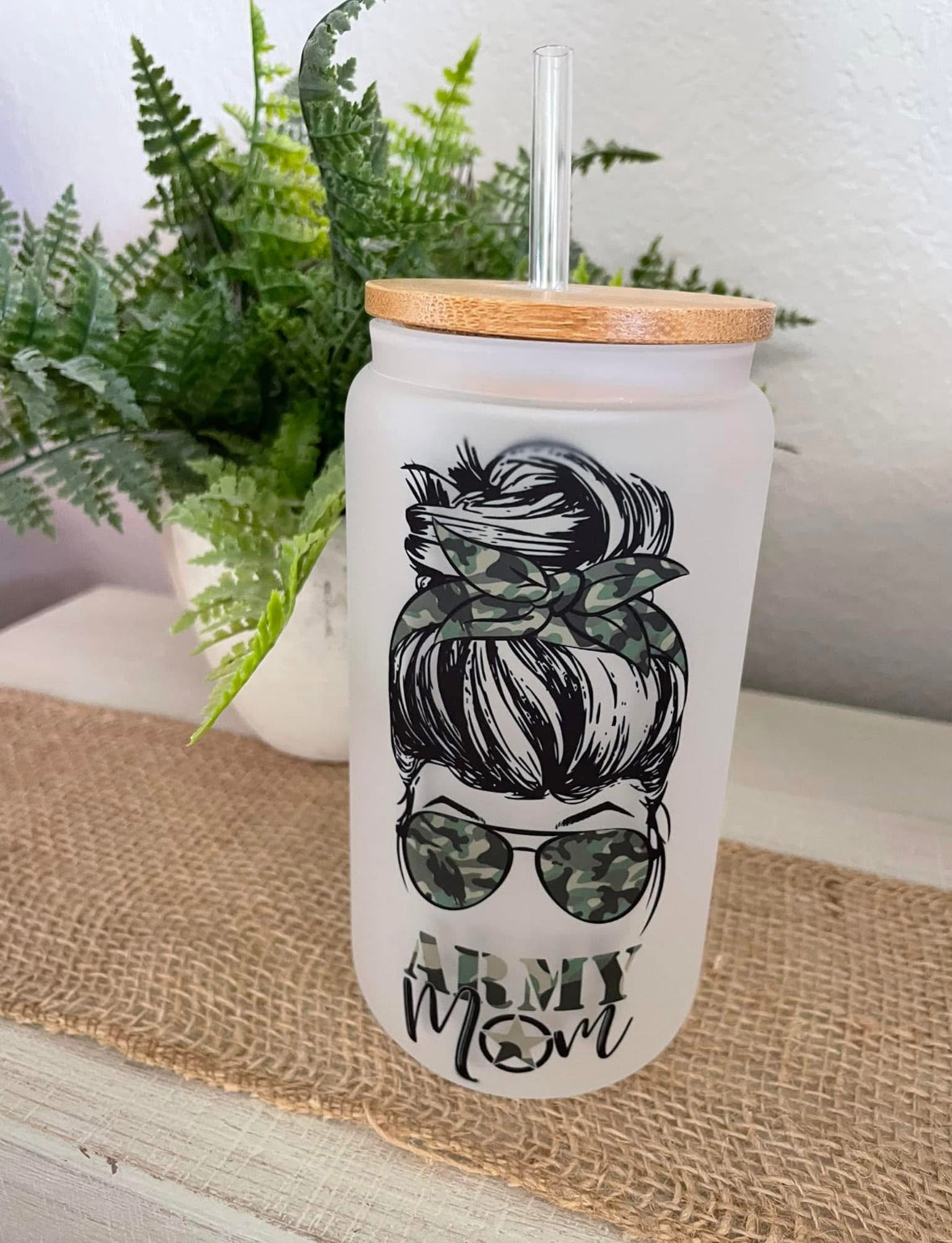 Frosted Glass Can (16oz)