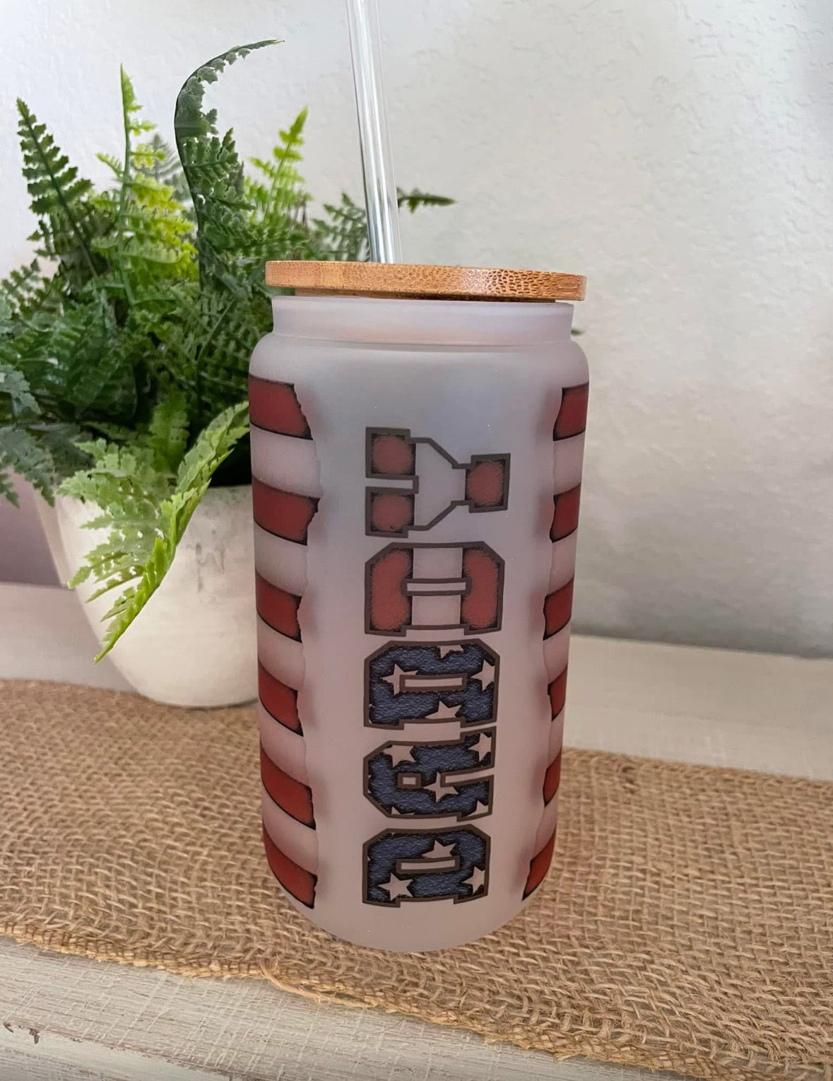 Frosted Glass Can (16oz)