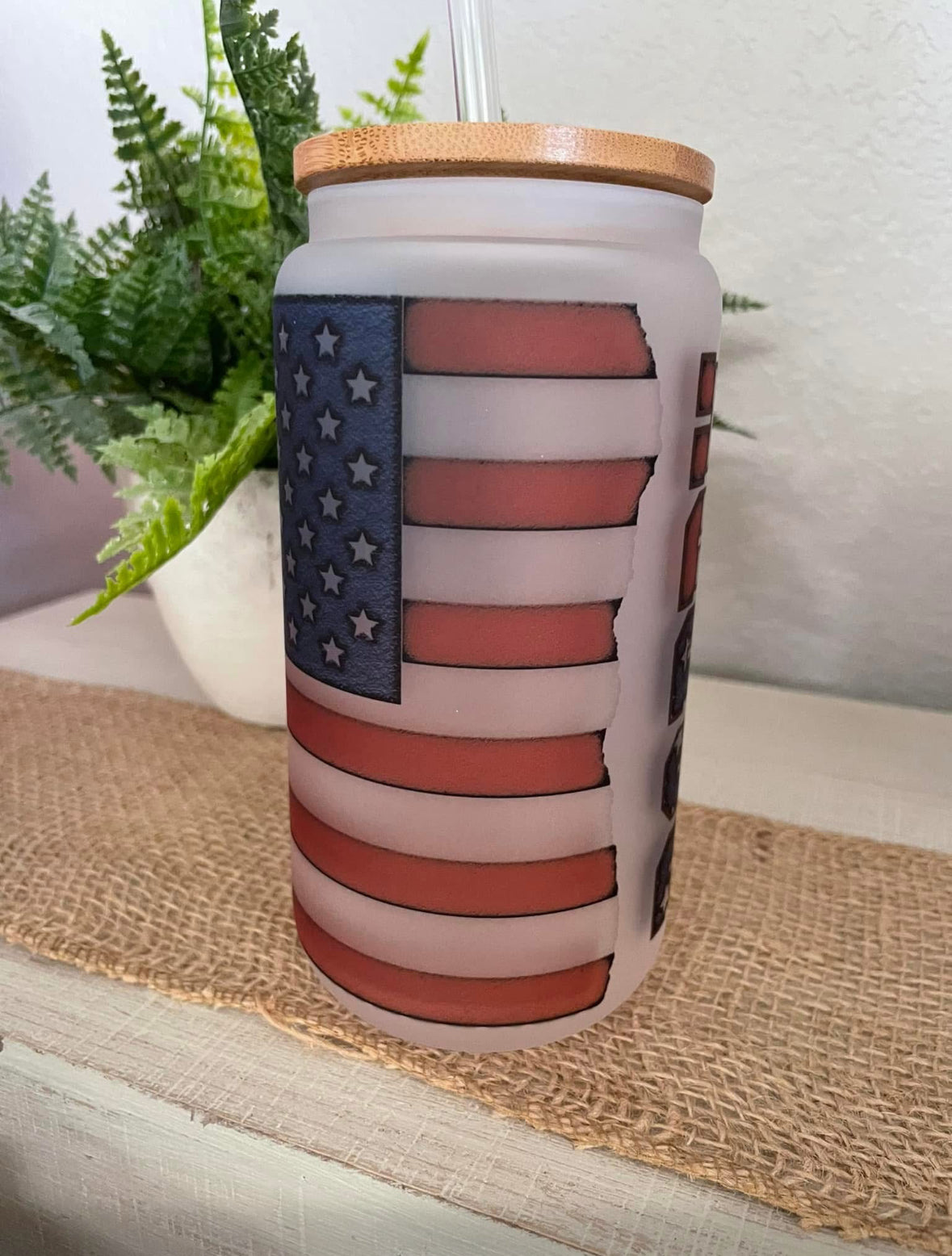 Frosted Glass Can (16oz)