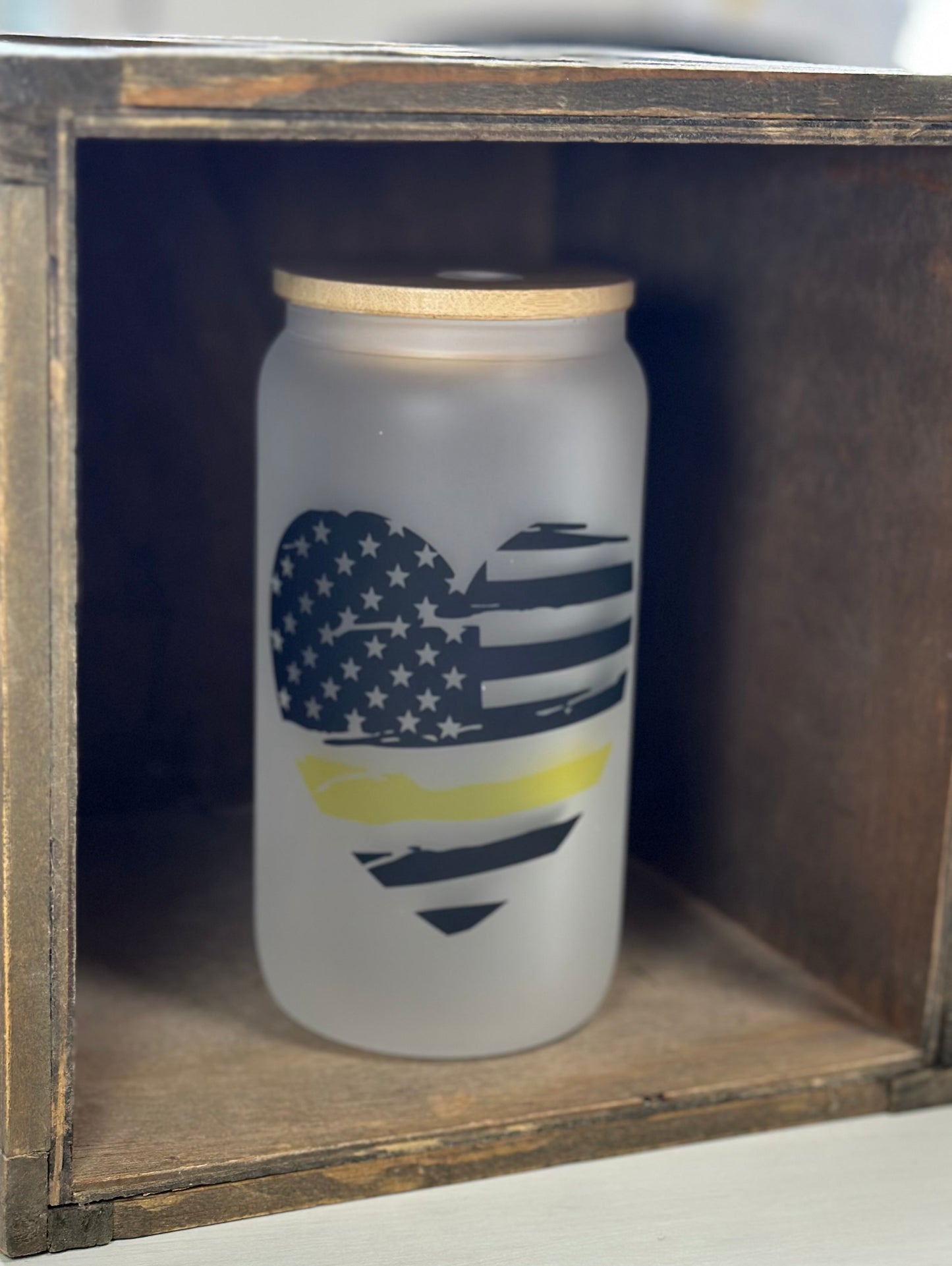 Frosted Glass Can (16oz)