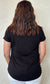 Flowy Round Hem Rayon Short Sleeve Top
