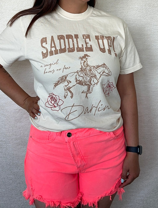 Saddle Up Darlin' Graphic Comfort Colors Tee