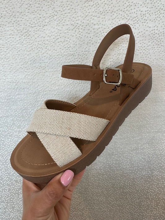 Crisscross Ankle Sandal