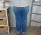 Tummy Control High Rise Crop Straight Cuff Jean