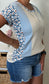 Leopard Colorblock Top