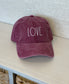 LOVE Vintage Baseball Cap