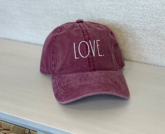 LOVE Vintage Baseball Cap
