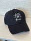 Faith Over Fear Distress Baseball Cap