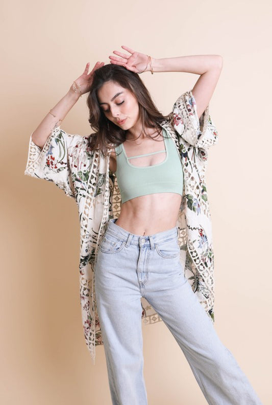 Timeless Romance Kimono - Ivory