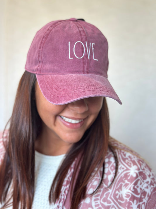 LOVE Vintage Baseball Cap