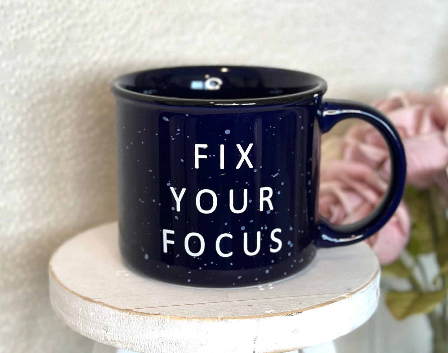 Fix Your Focus Campfire Mug - Blue