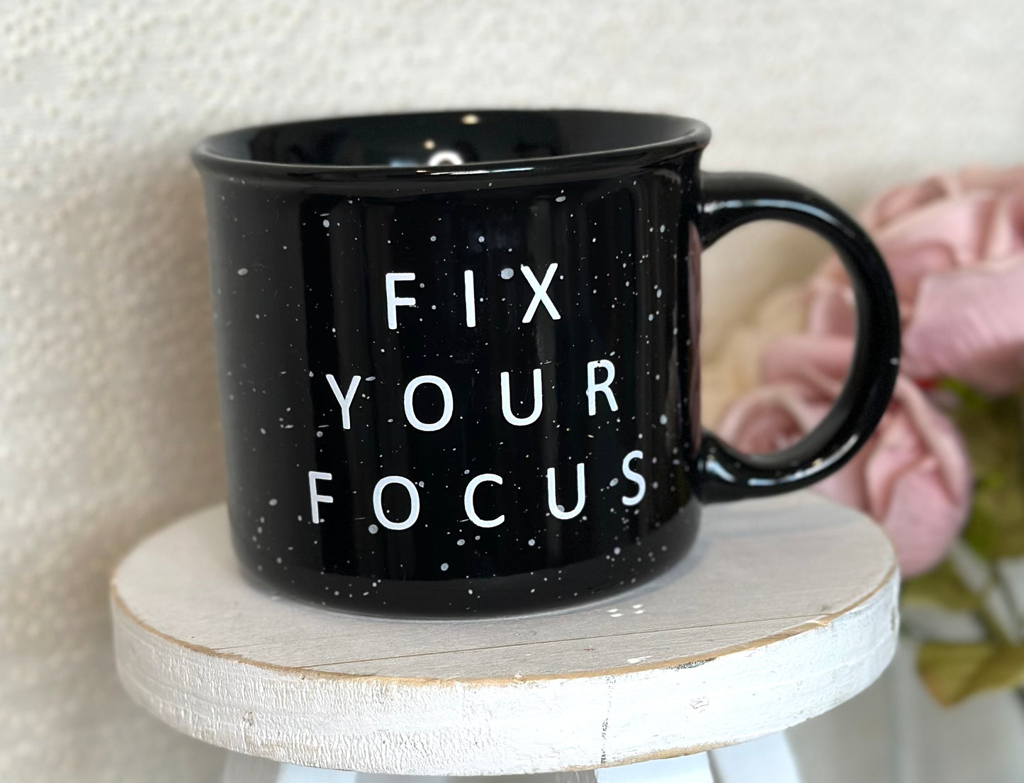 Fix Your Focus Campfire Mug - Black